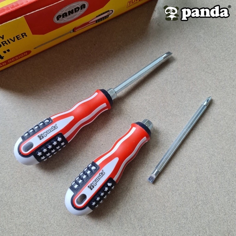 Obeng Bolak Balik USA Amerika 6 Inch Obeng Plus Minus