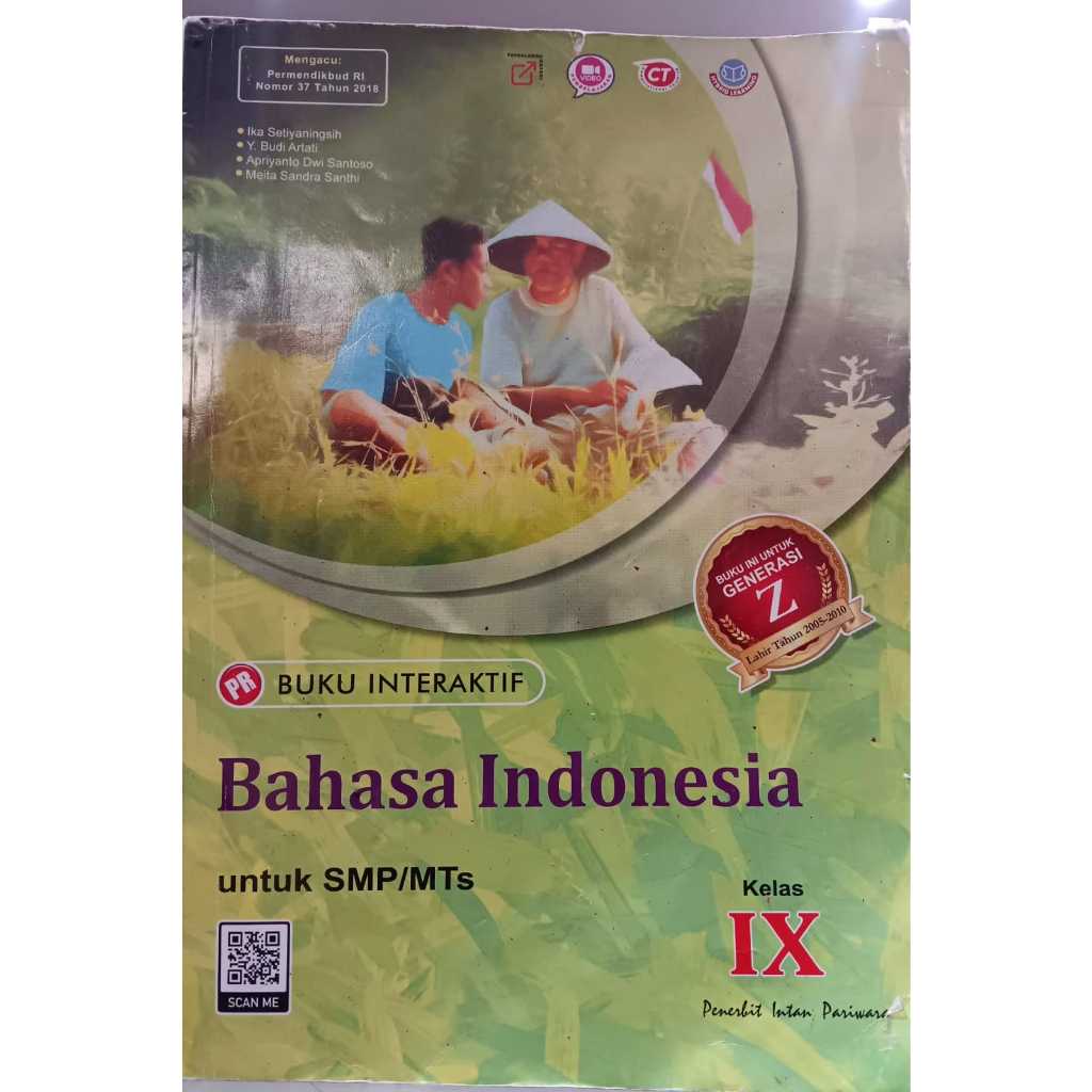 Buku PR Interaktif Bekas Bahasa Indonesia , Bahasa Ingrris , IPA , Matematika Kelas 9 Intan Pariwara