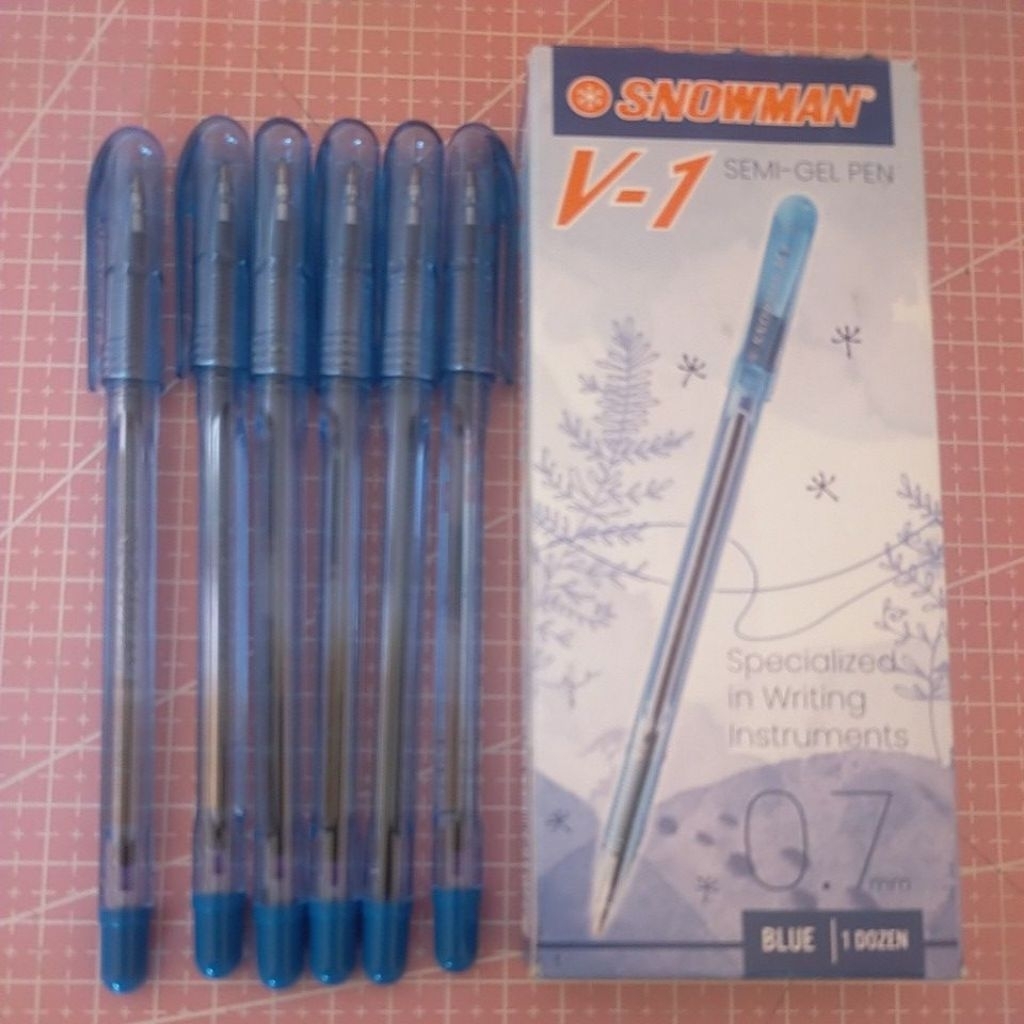 Pulpen Snowman V-1 BIRU