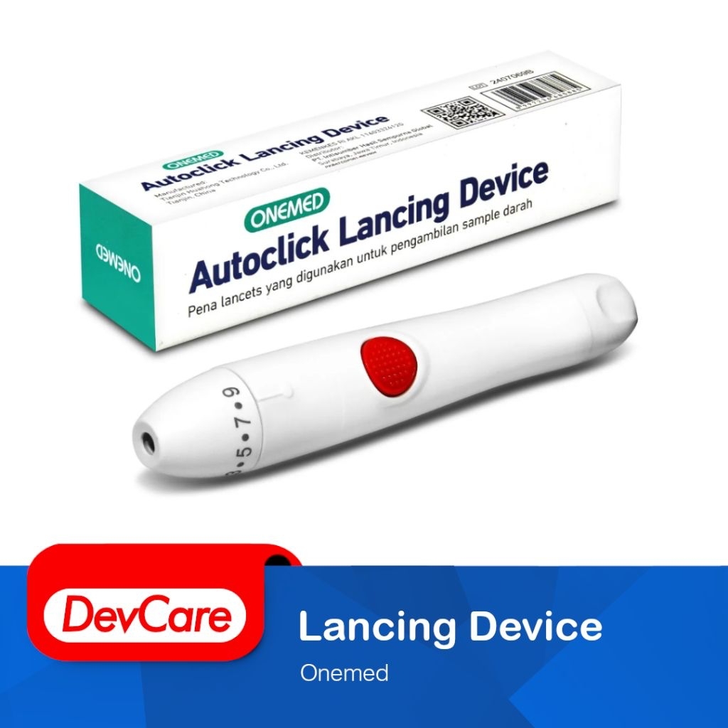 Pena Jarum Lancet Untuk Ambil Sampel Darah ONEMED AutoClick Pen Lancing Device