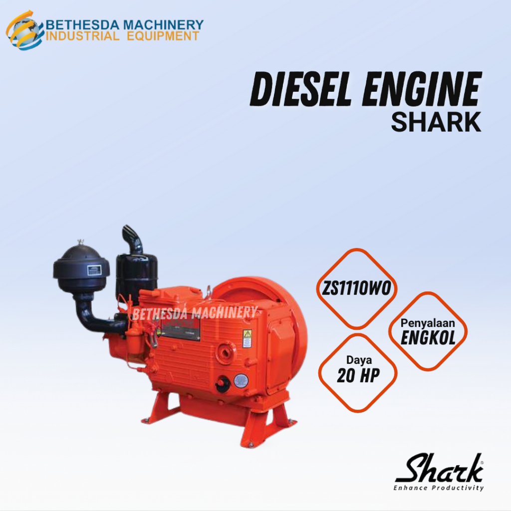 Mesin Diesel 20 HP Tanpa tangki Shark Engine ZS 1110 WO