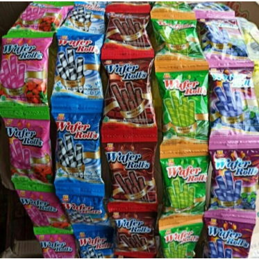 

Duo Wafer Rolls Aneka Rasa 1Renceng isi 10pcs @10gr