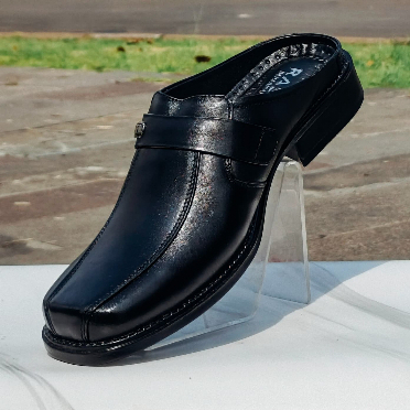 sandal sepatu  selop pria tutong bustong slip-on kulit VL02 jumbo big size