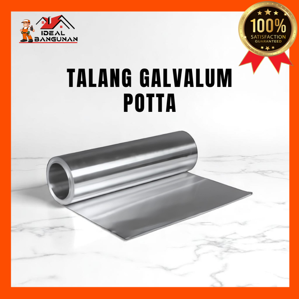 TALANG GALVALUM POTTA | SENG TALANG GALVALUM MERK POTTA ANTI KARAT KETEBALAN 0,25 MM | TALANG GALVAL