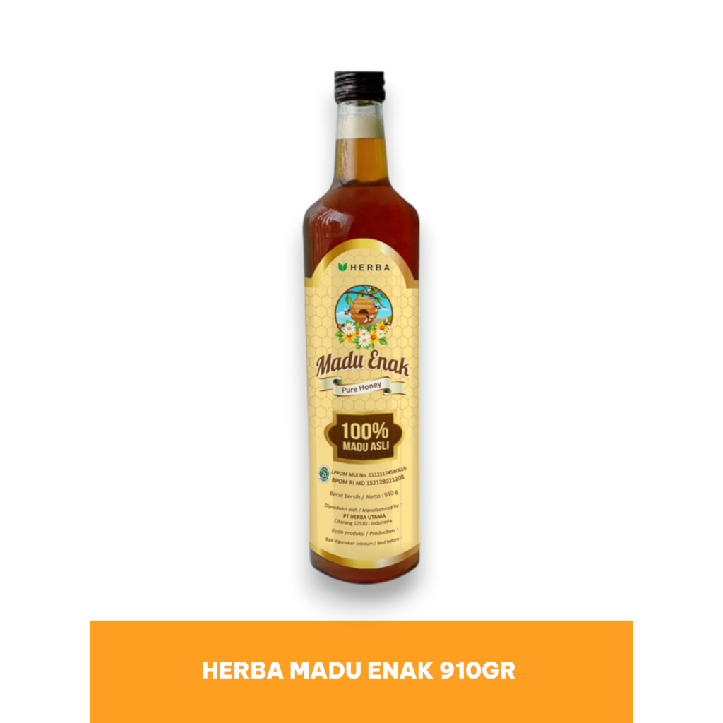 HERBA MADU ENAK 910GR | MADU ASLI HERBA 910GR