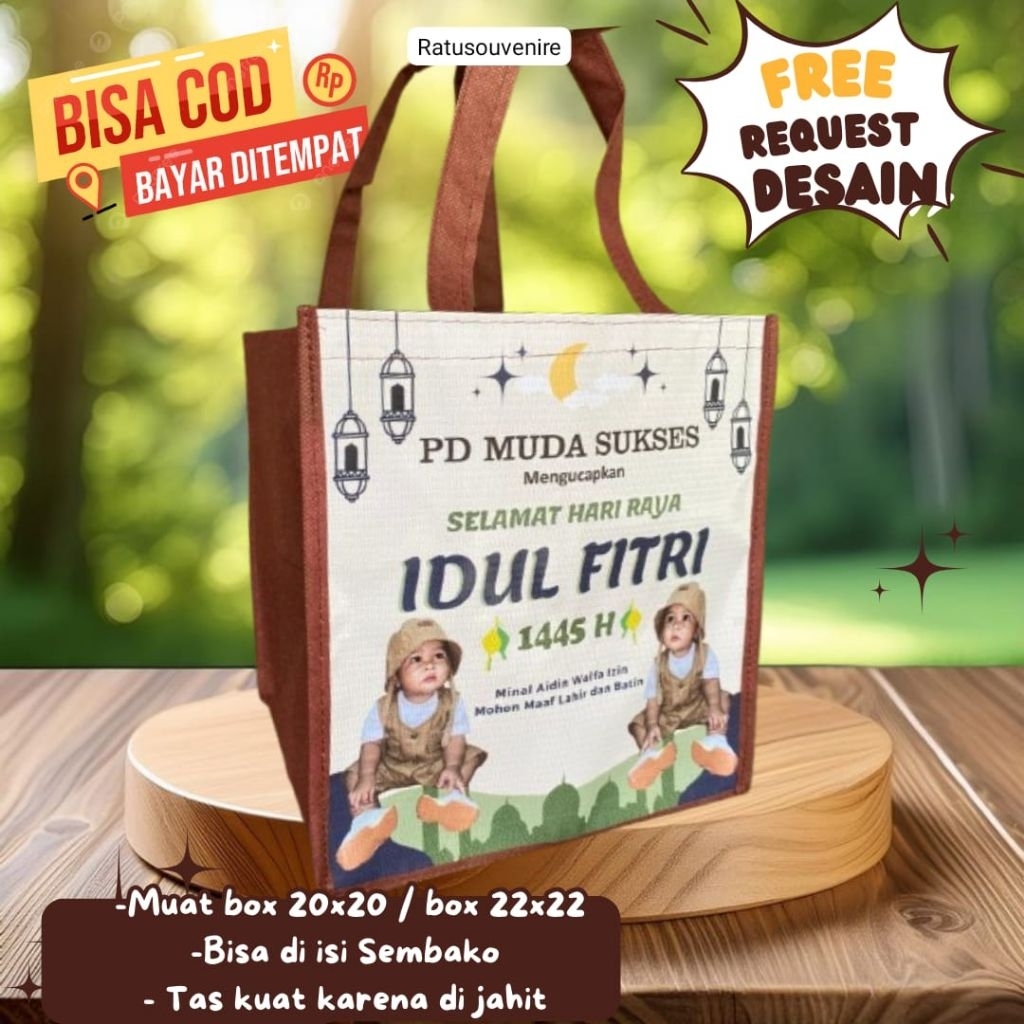 Tas bingkisan idul fitri Tambah Nama Tas lebaran hampers lebaran idul fitri