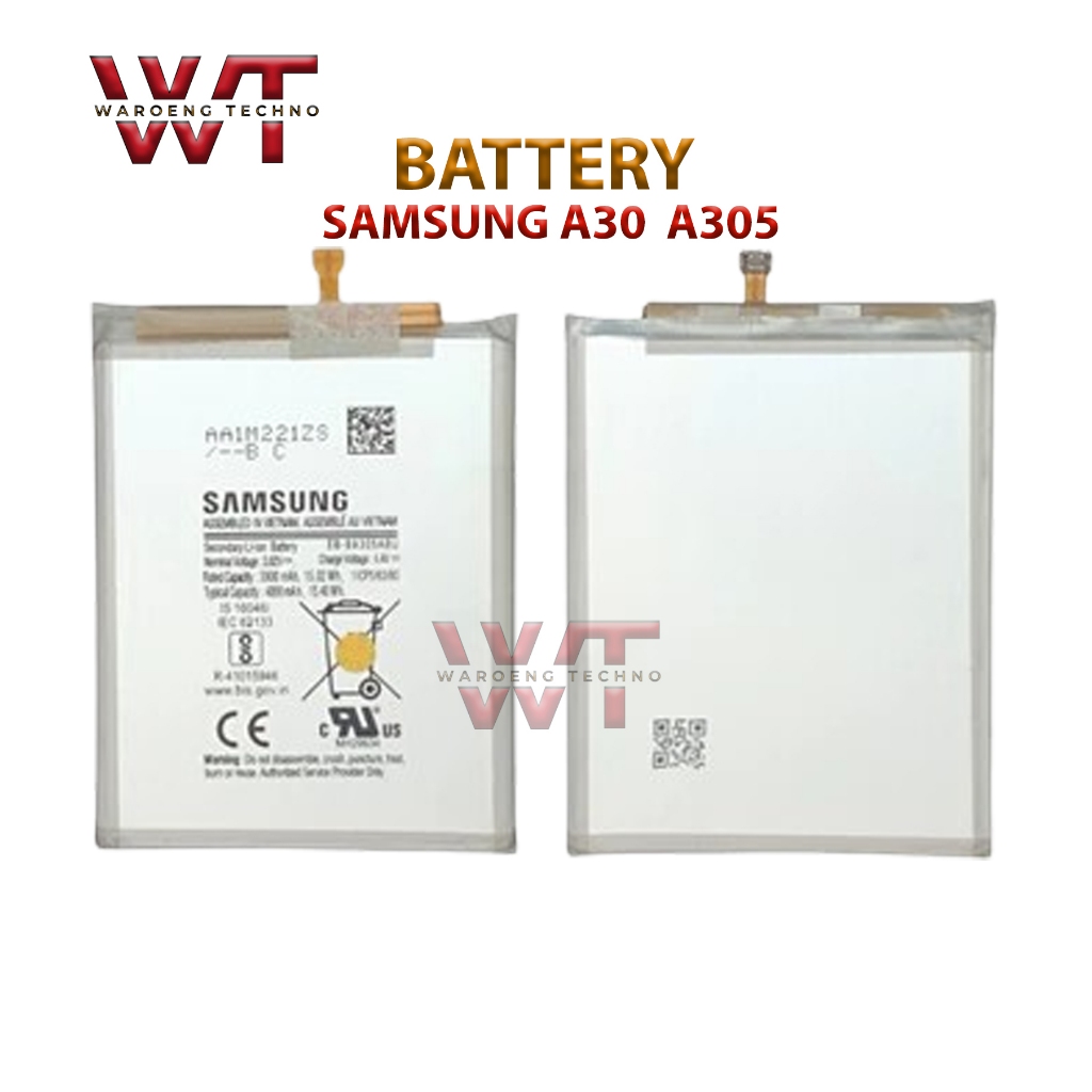 BATERAI  BATTERY  BATRE FOR SAMSUNG A30  A305