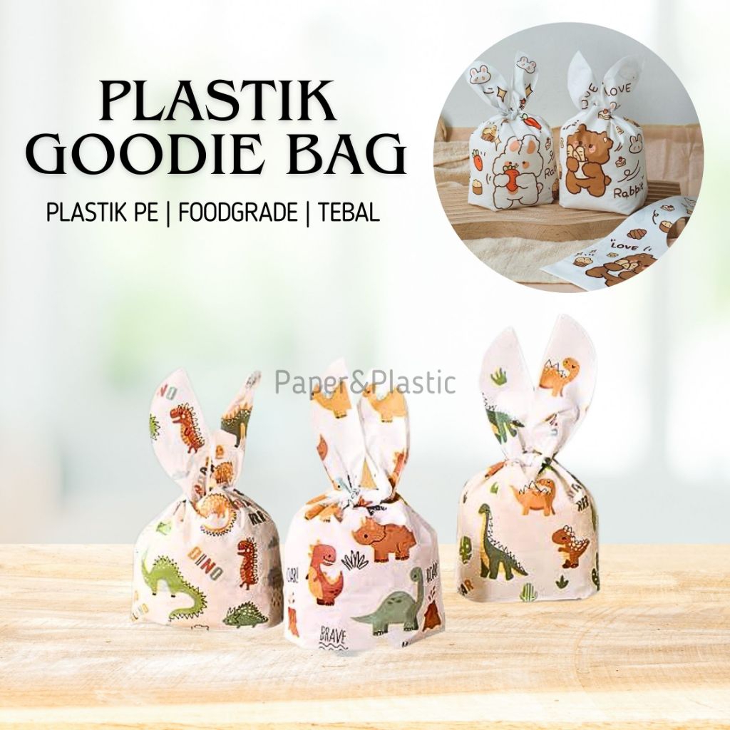 Plastik Goodie Bag Permen Motif | Kemasan Plastik Souvenir | Kantong Plastik Lucu Perayaan Pesta | P