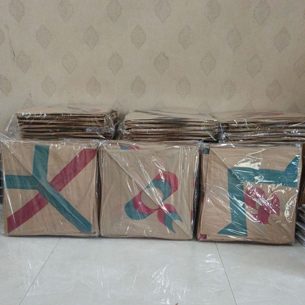 layangan pulas kertas coklat uk54 cimande isi 100 pcs