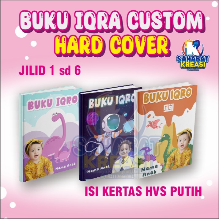 IQRA CUSTOM NAMA DAN FOTO ANAK / IQRO CUSTOM