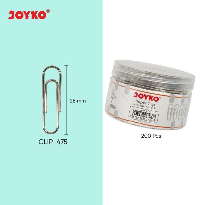 

Paper Clip Klip Penjepit Kertas Joyko CLIP-475 - 200 Pcs
