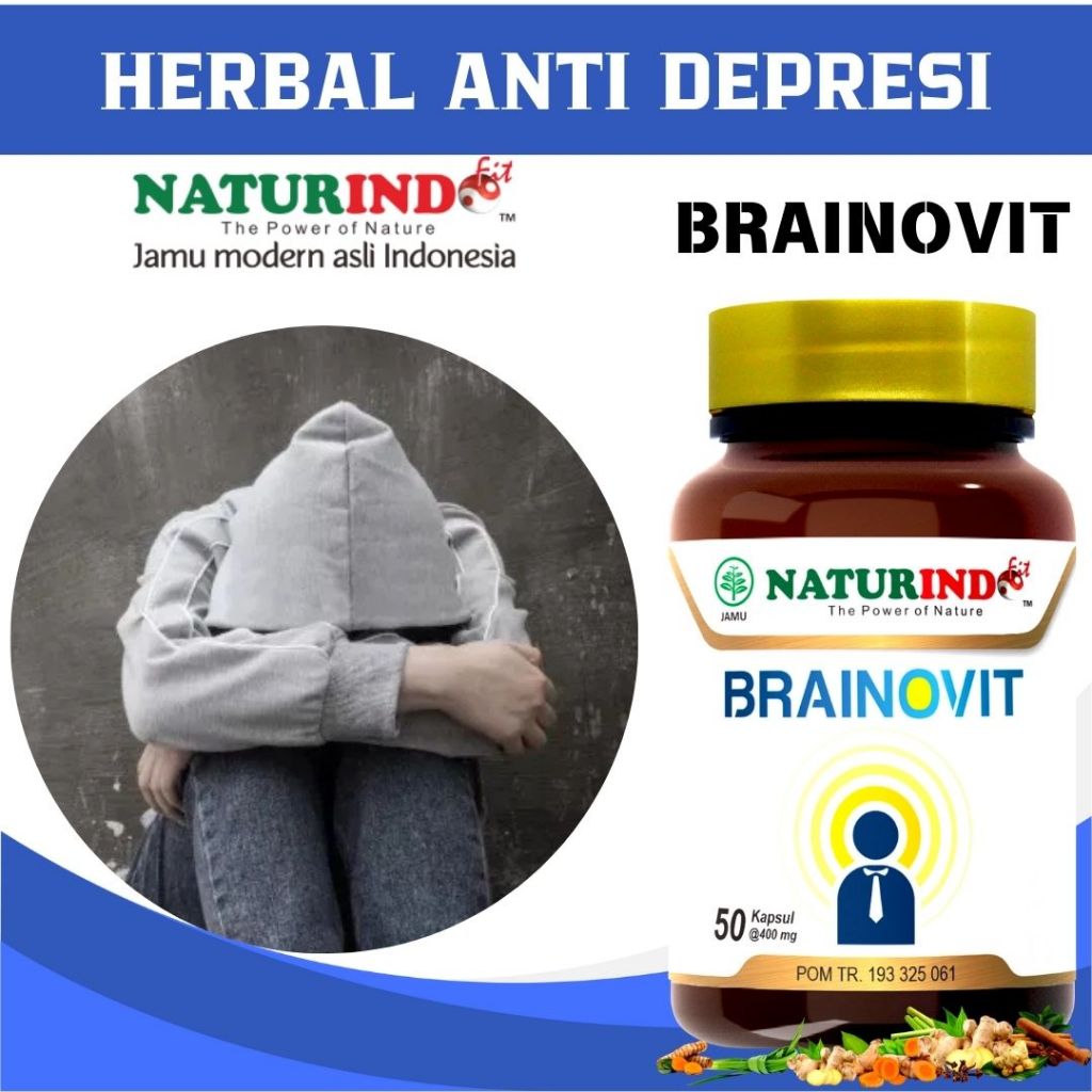 Obat Anti Depresan Anti Depresi Kecemasan Gerd Anxiety Skizofrenia Bipolar Brainovit Naturindo