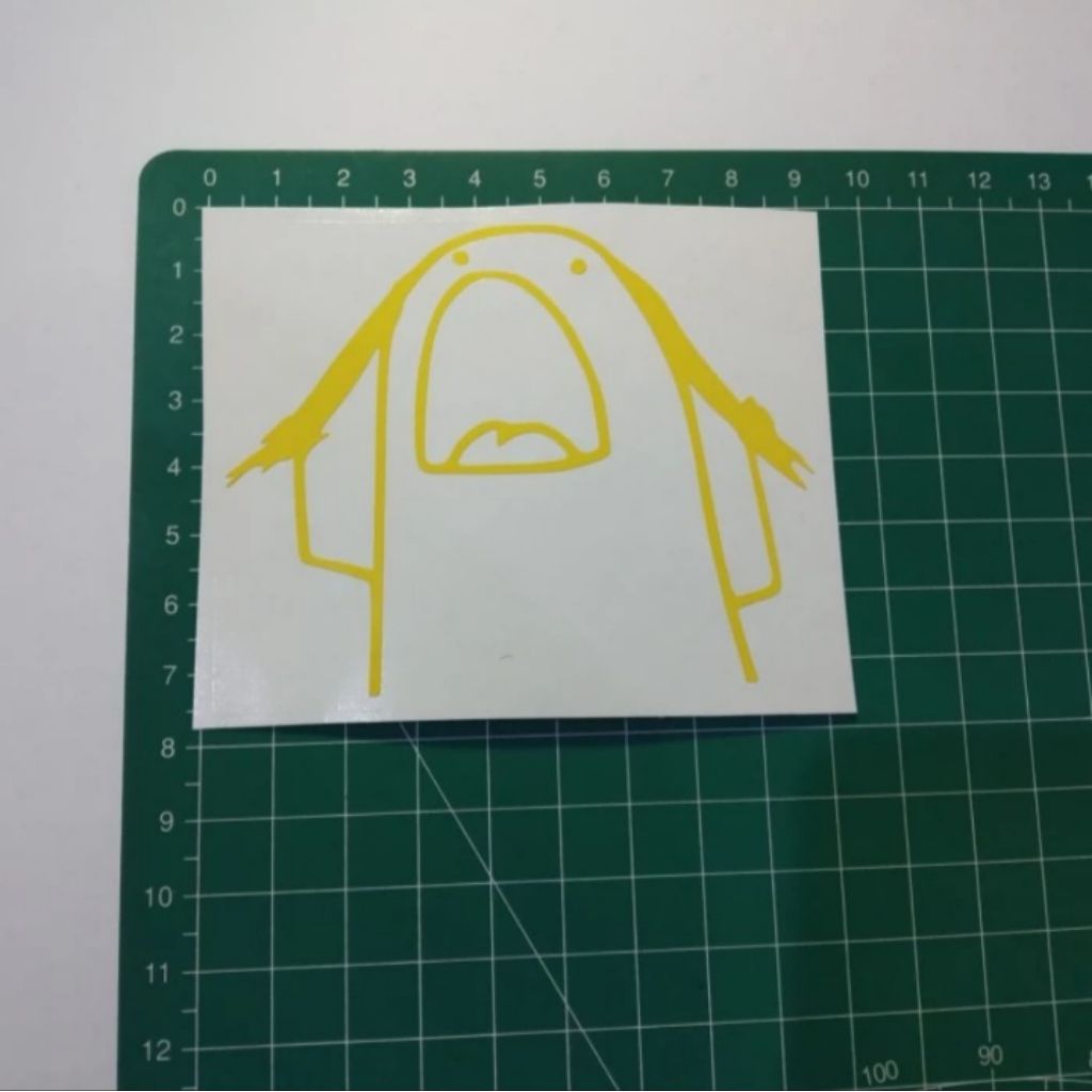 

stiker vinyl flork meme