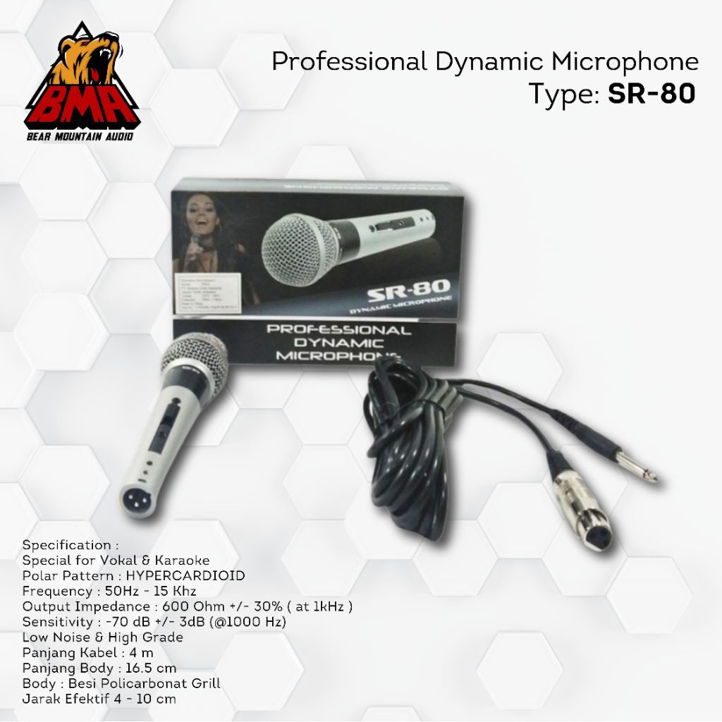 MIC BMA SR-80 / MICROPHONE SR-80 / MIC SR-80