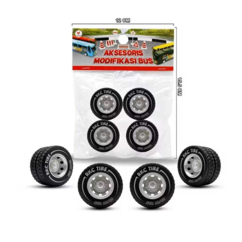 Official RKC ban karet pronov velg alcoa mainan bus RKC original RKC