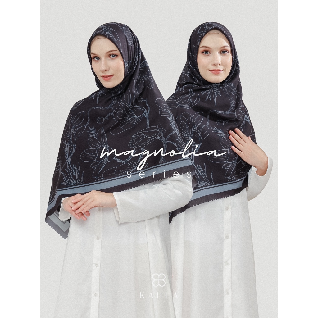 KAHLA Hijab Segiempat Motif Syari 140x140 I Voal Motif Jumbo Digital Printing