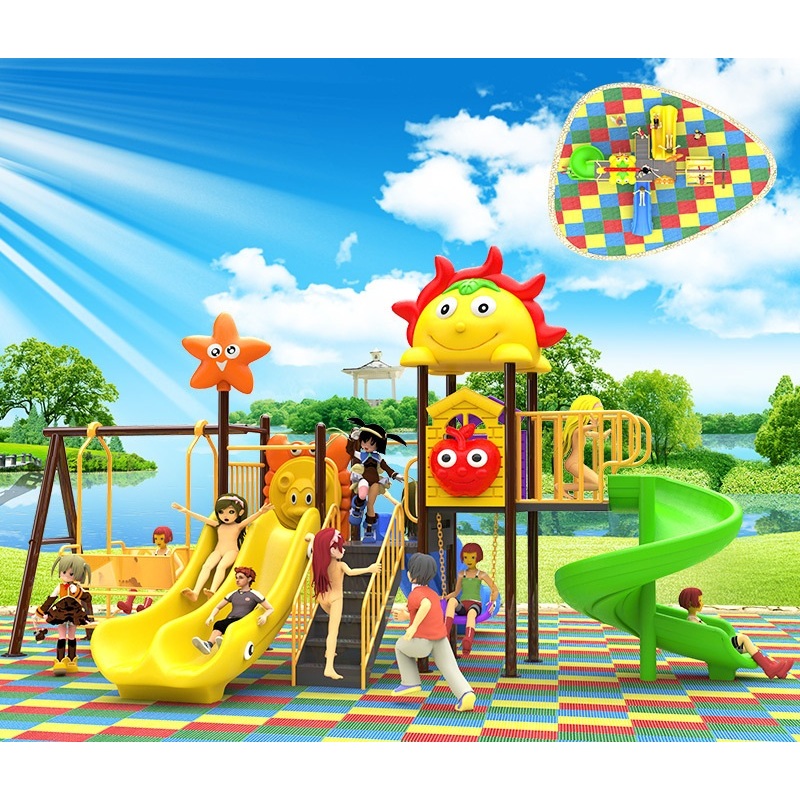 Outdoor Playground Perosotan Besar Ayunan Taman Bermain Anak Playground Set Outdoor Mainan Anak