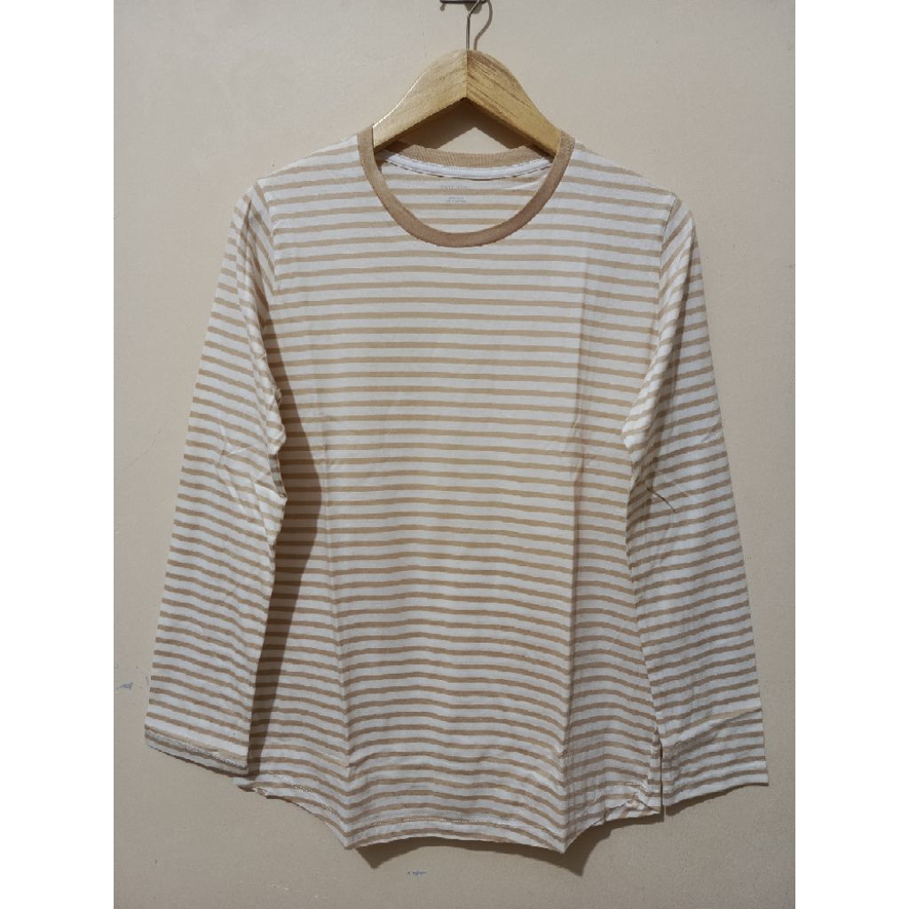 EXECUTIVE ATASAN KAOS WANITA LENGAN PANJANG STRIPE ORIGINAL