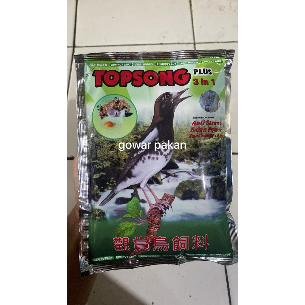 TOPSONG VOER TOPSONG HIJAU RUMPUT LAUT PUR PAKAN MAKANAN BURUNG OCEHAN MURAI KACER DLL