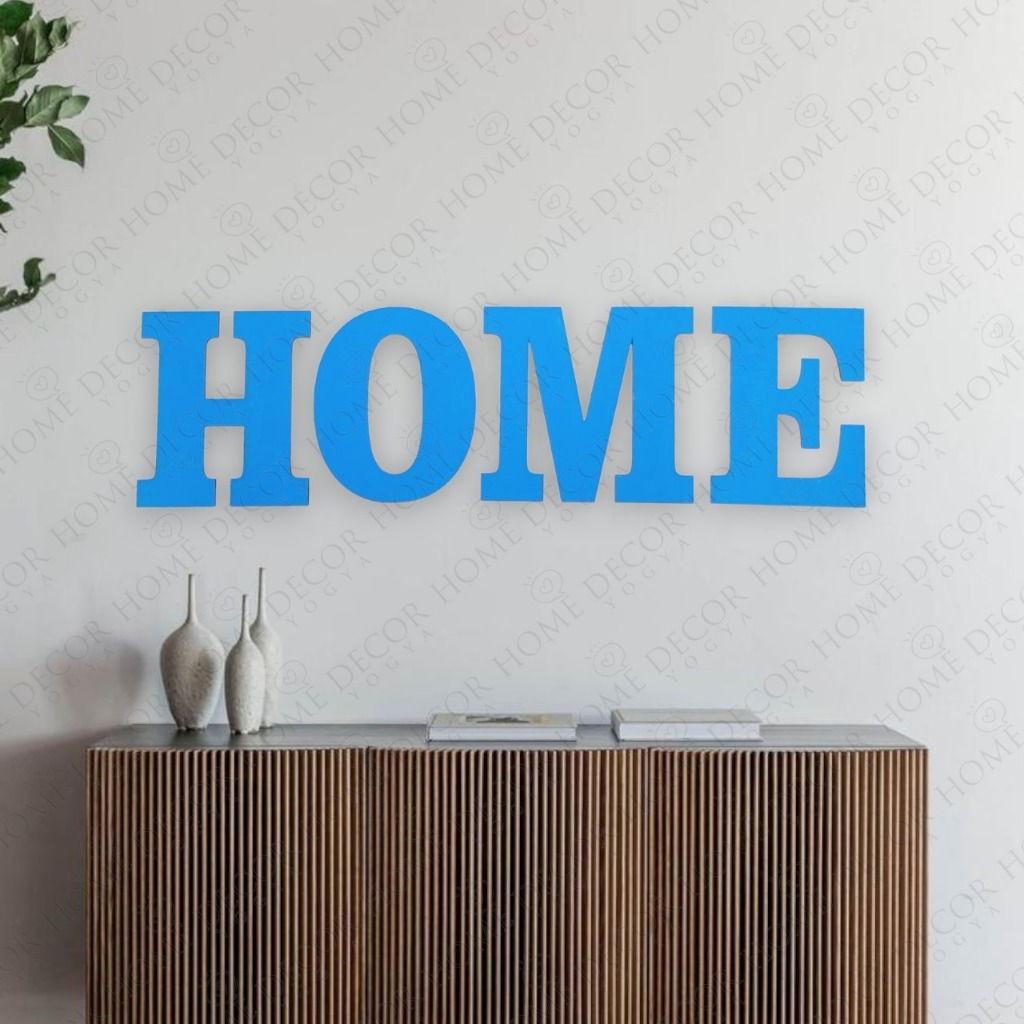 Wooden sign - HOME (Hiasan dinding/Pajangan dinding/Pajangan kayu) Laser Cutting