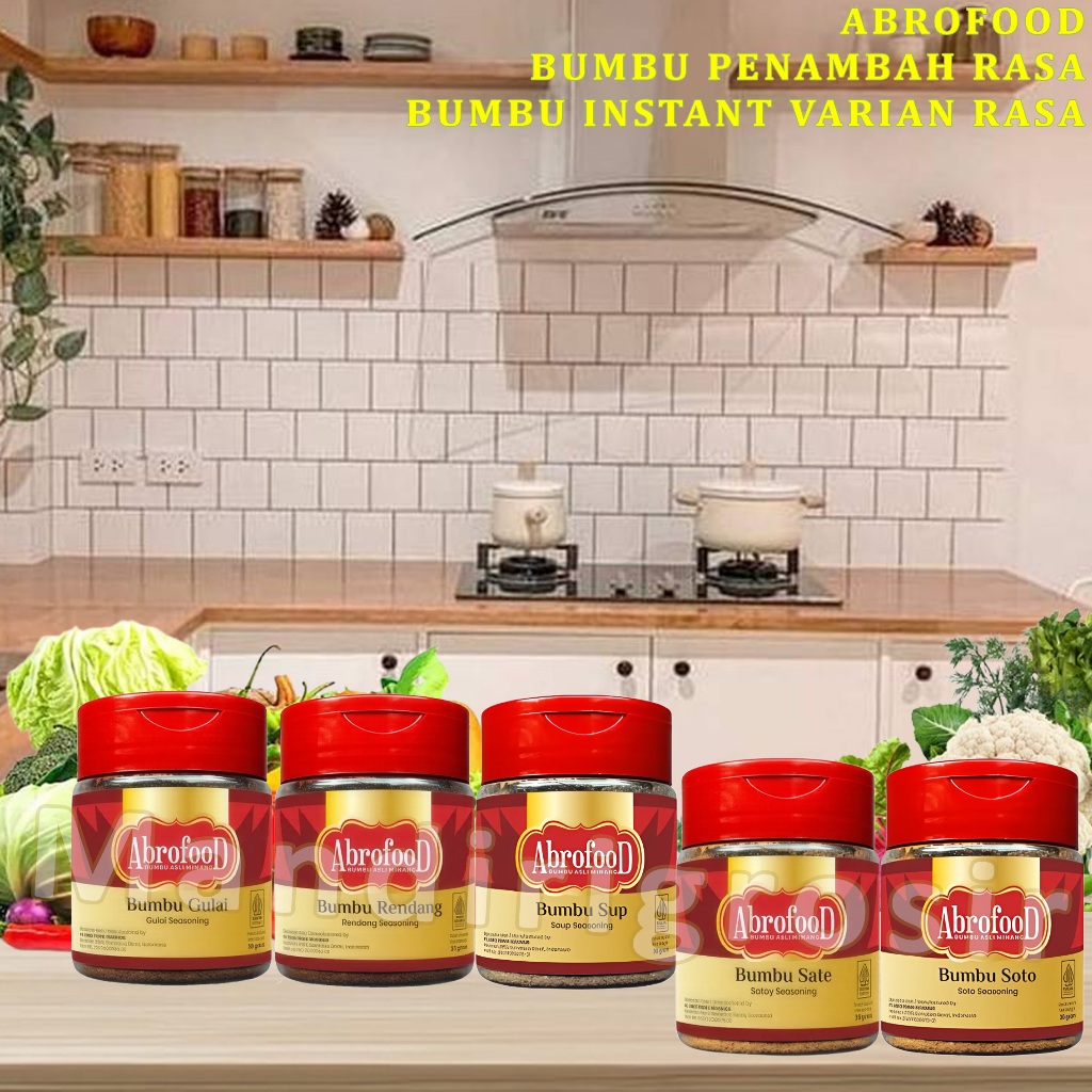 

Bumbu Masak Penambah Rasa * Abrofood * Bumbu Instant Varian Rasa * 30gr