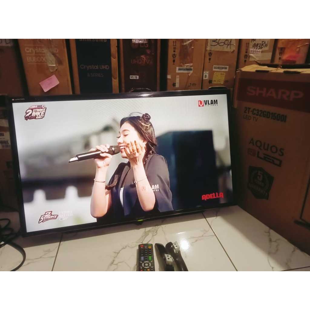 TV LED Sharp 32 Inch Digital TV HDMI USB Kondisi bekas masih segel 5068F