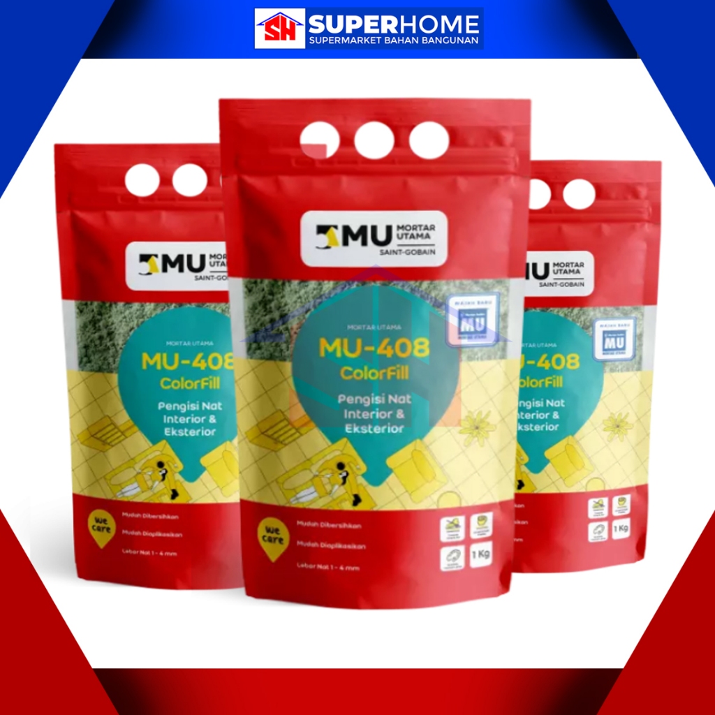 MU-408 Perekat/ Nat Keramik & Granit murah 1KG – Mortar Instan Berkualitas