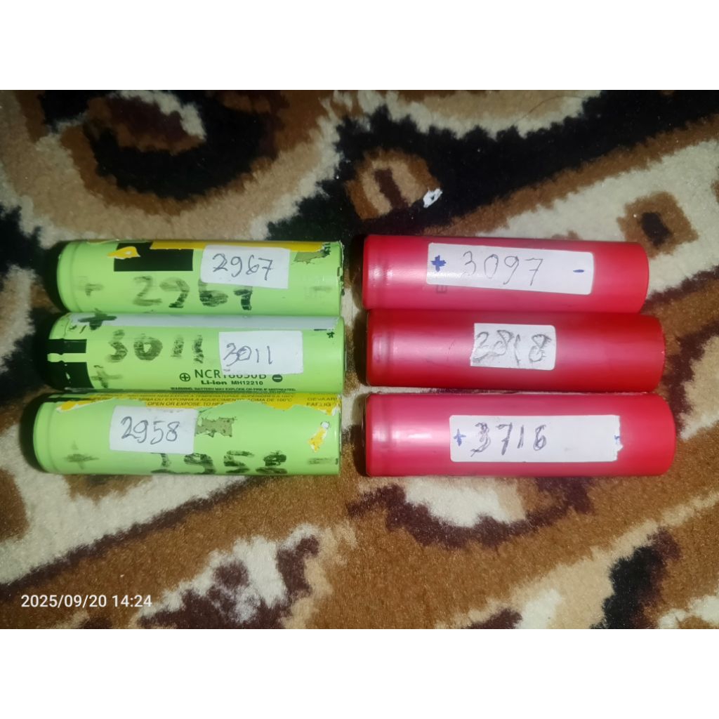 Batre Baterai 18650 Real Capasity kapasitas real