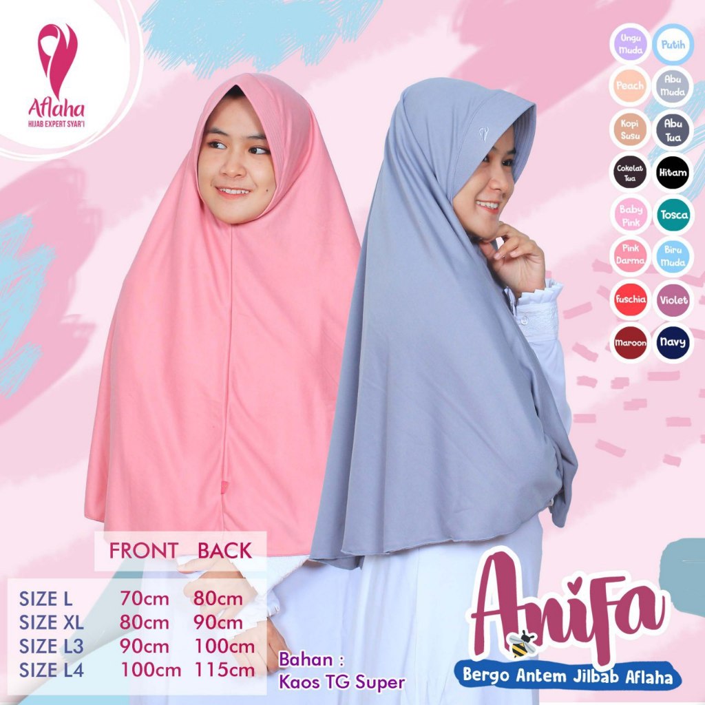 Jilbab Kaos ANIFA _ AFLAHA