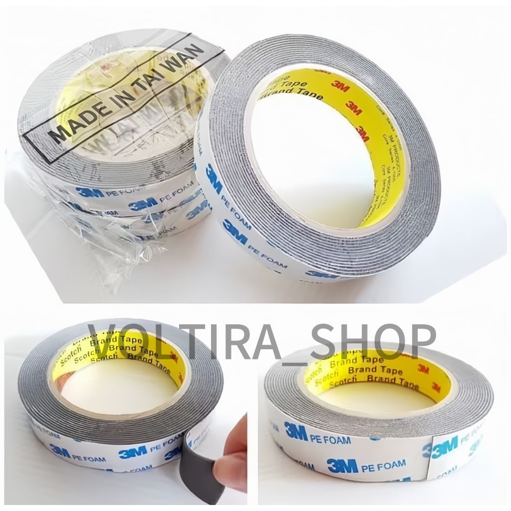 

DOUBLE TAPE 3M PE FOAM SOLASI BB BUSA 20MM X 4.5M HIGH QUALITY MURAH
