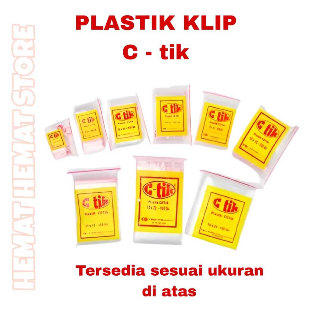 plastik klip bening 10 x 15 / plastik obat uk 15x10