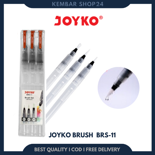 

Joyko Brush/Kuas alat lukis kuas cat air poster acrylic 1set(3pcs)