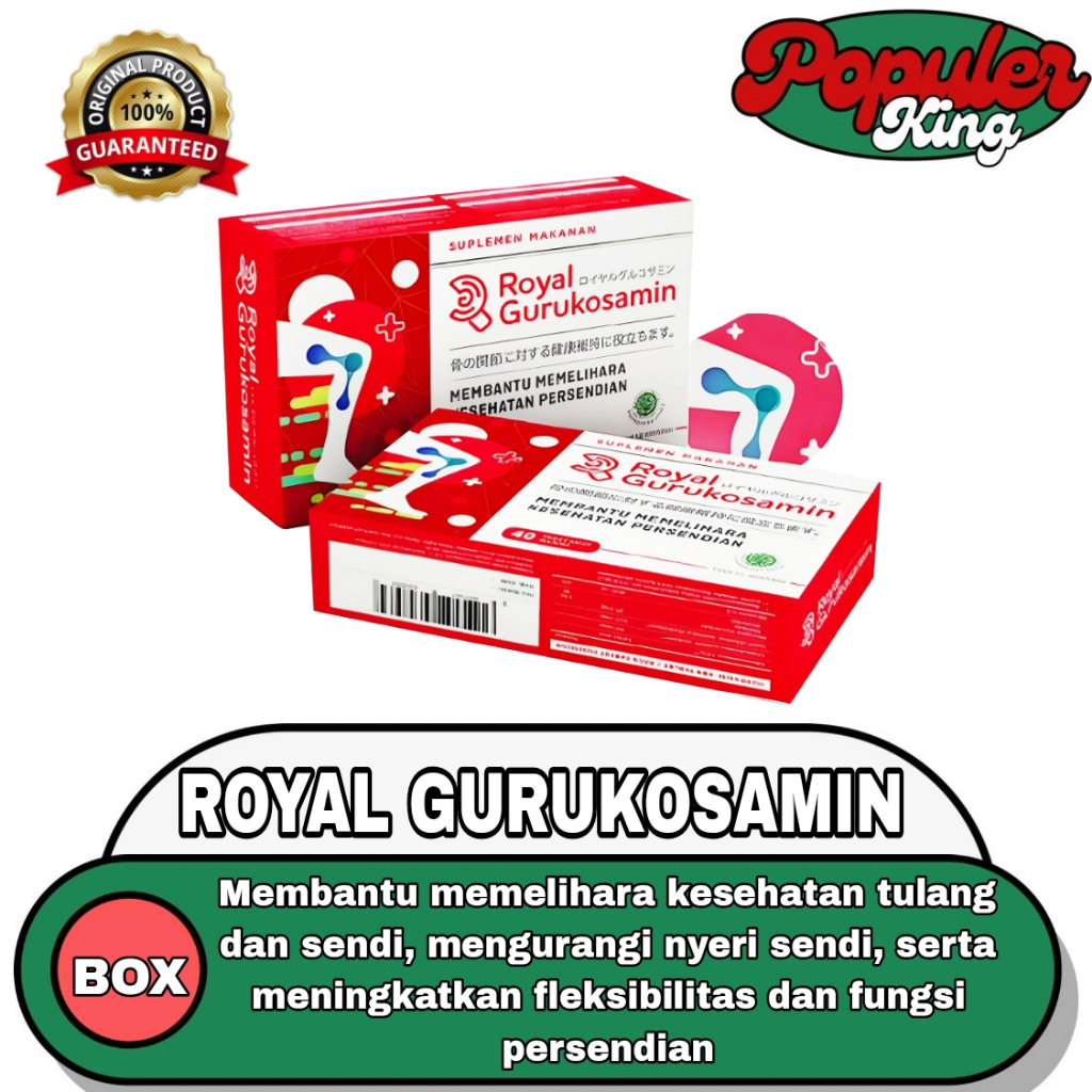 Royal Gurukosamin (BOX) - Membantu mengobati nyeri sendi dan Melihara kesehatan sendi
