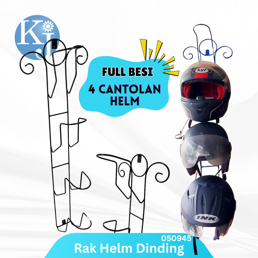 RAK HELM GANTUNG | GANTUNGAN HELM DINDING | RAK SUSUN HELM GANTUNG - RAK HELM BERDIRI | STANDING FUL