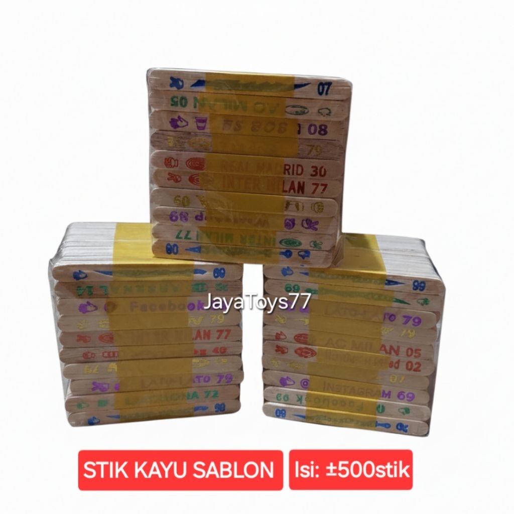Stik kayu sablon premium 1 pack