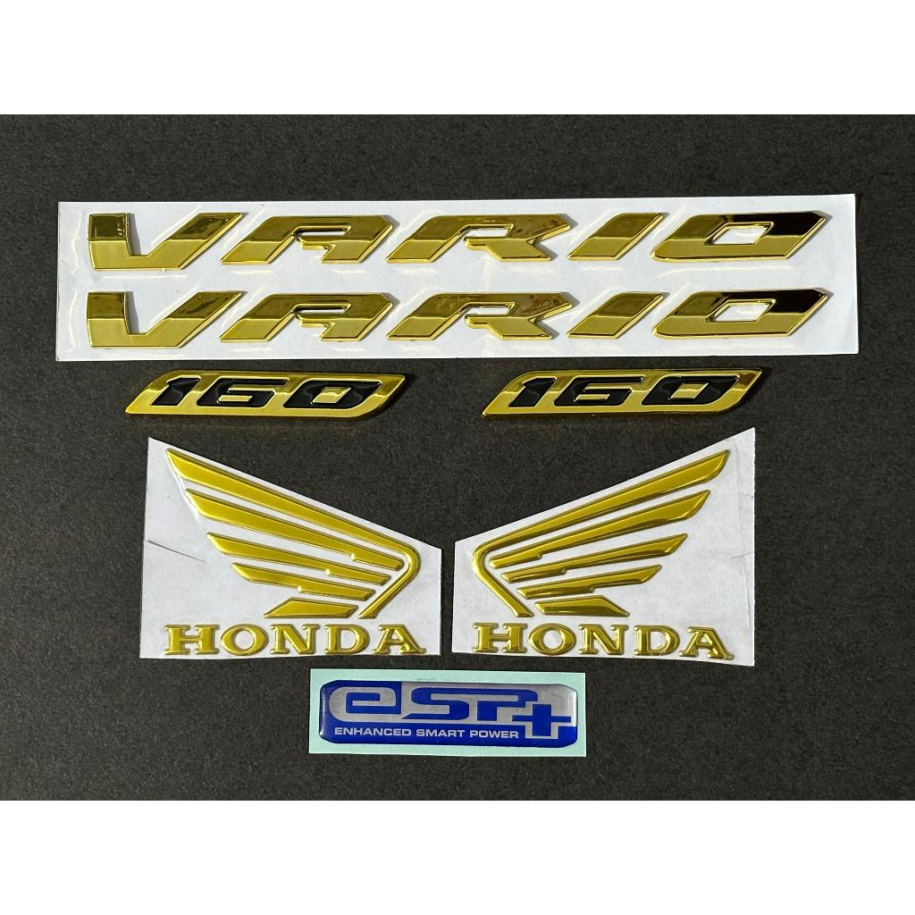 Emblem Vario Led New 160 125 Gold Paket Vario 160 125 Garuda ESP+