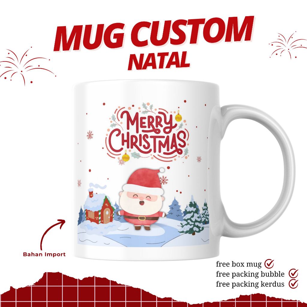 MUG NATAL / MUG CUSTOM PRINTING / SOUVENIR MUG PRINTING