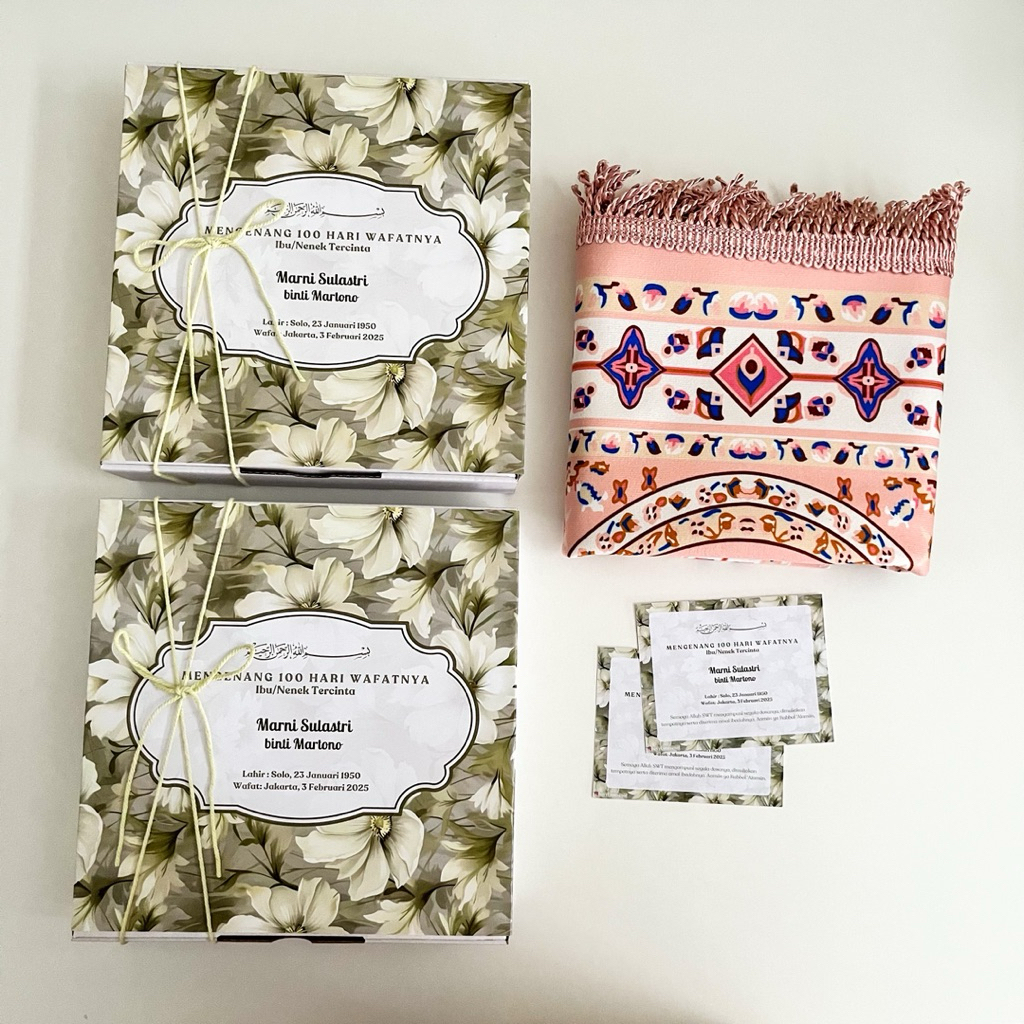 siuvenir sajadah | souvenir pengajian | souvenir tahlil | souvenir 40 hari | souvenir 100 hari
