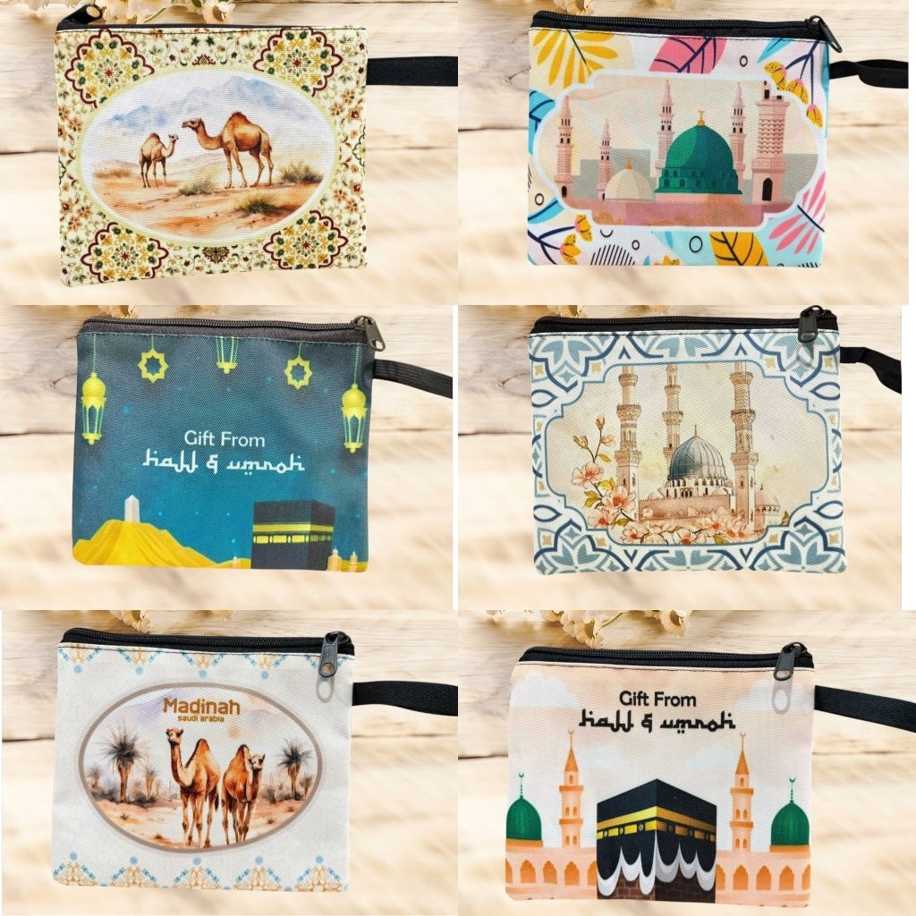 dompet / pouch printing / oleh oleh haji umroh/ souvenir oleh oleh haji umroh