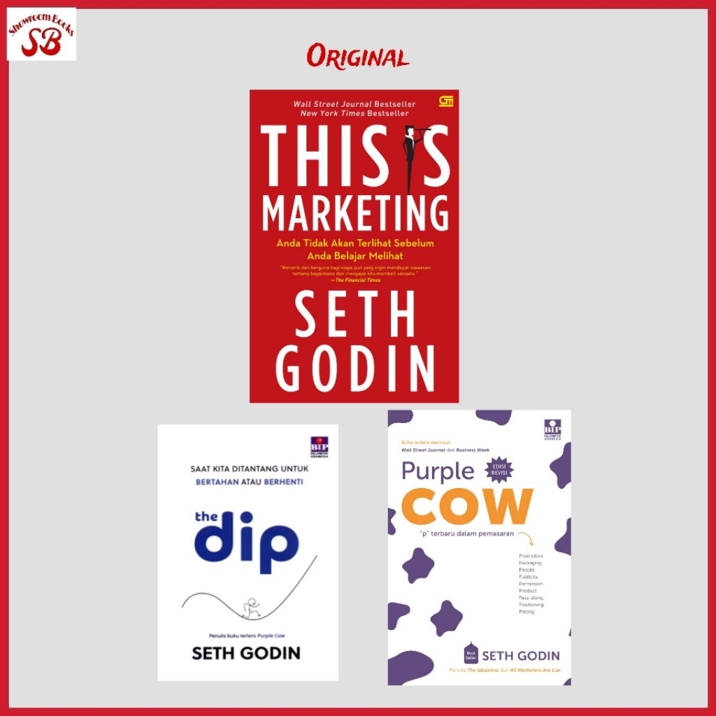 Buku This ls Marketing Purple Cow The Dip By Seth Godin
