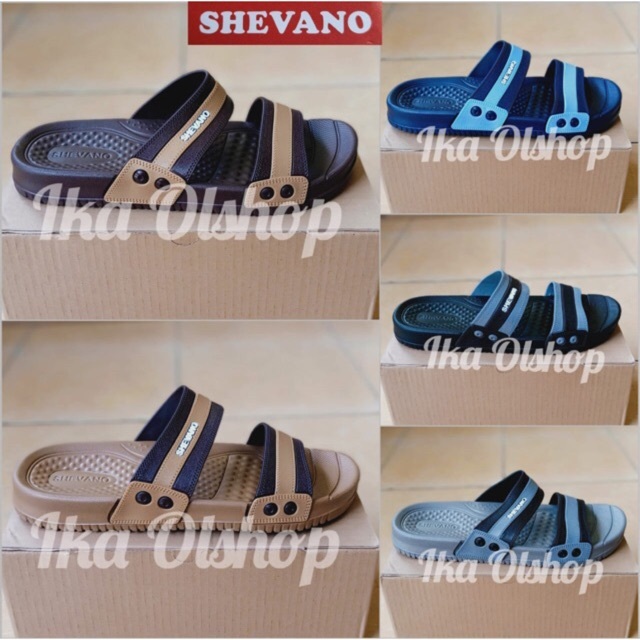 SANDAL SELOP PRIA SHEVANO BAN DUA ANTI SLIP DAN RINGAN SANDAL LAKI LAKI SANDAL COWOK VIRAL