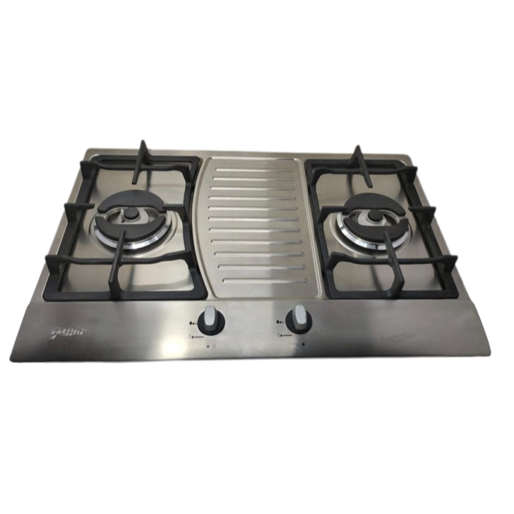 Gassio PB720STTX [Ojol] Kompor Tanam Gas Built In Hob 2 Tungku Stainless Steel Safety