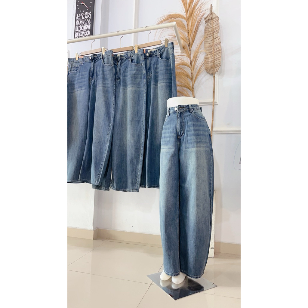 CELANA JEANS KULOT PREMIUM NON STRECH BY M&B TROUSERS AND PANTS