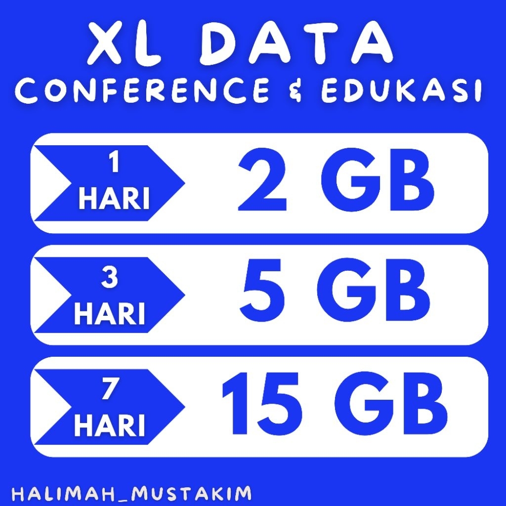 isi ulang paket internet xl data conference dan edukasi | murah