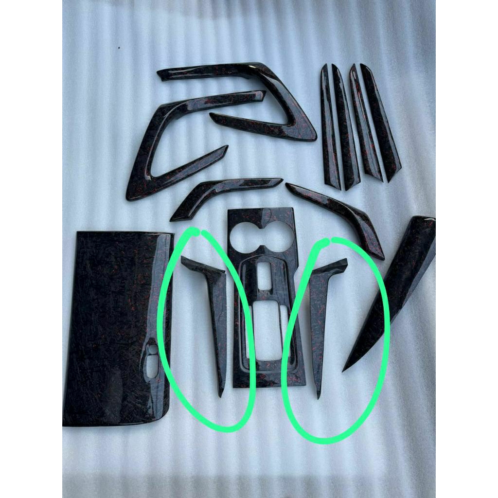 Cover tempel panel softpad all new pajero 2016-2020 carbon kevlar