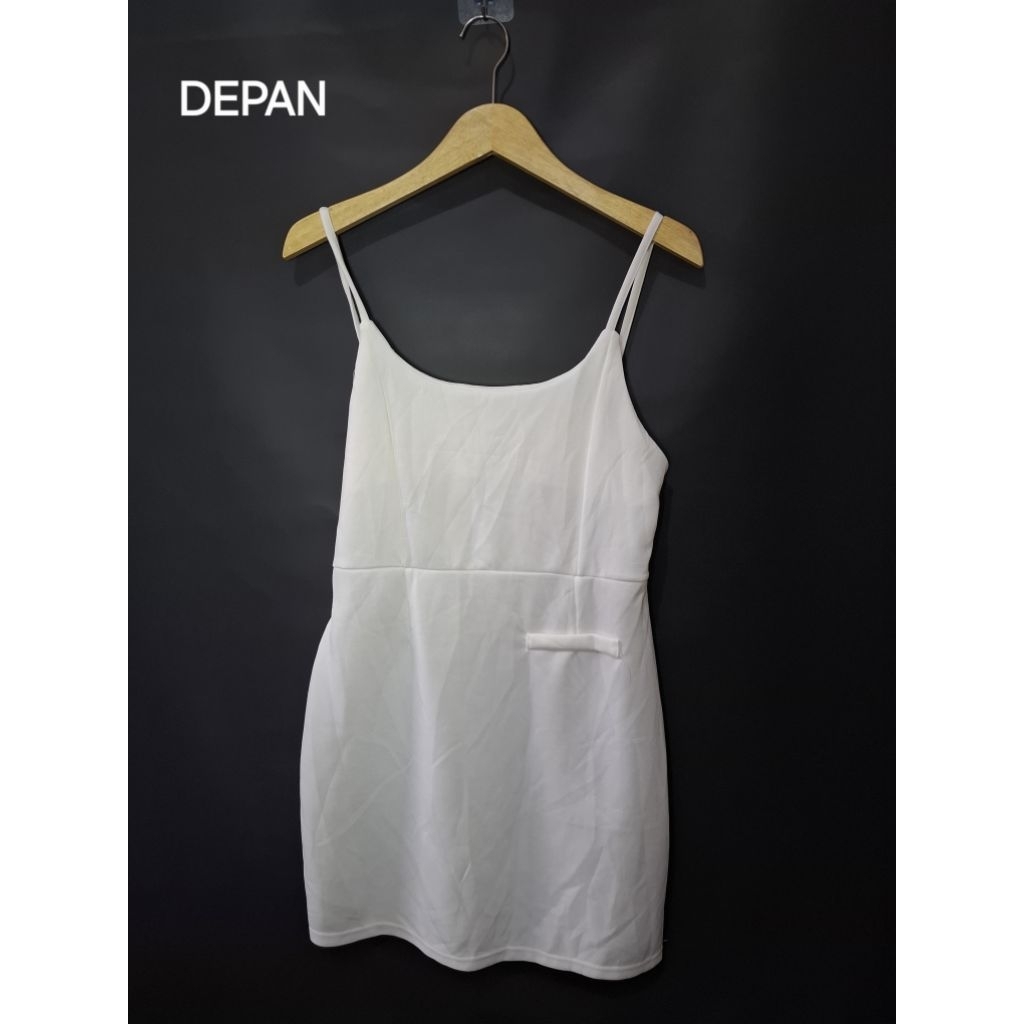 #067 PRELOVED WHITE DRESS TALI SPAGHETTI