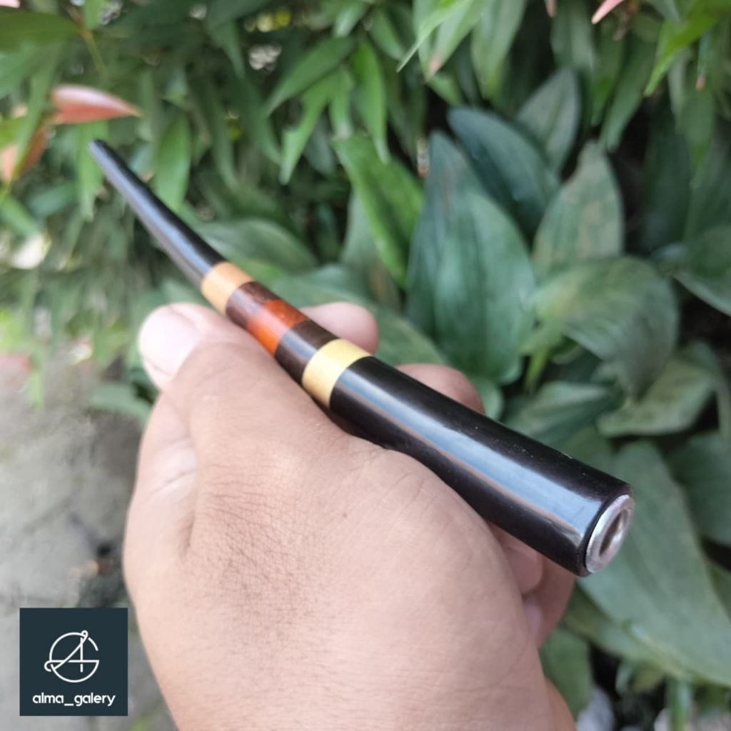 GALERY_ALMA ( 15cm ) once cangklong / once pipa rokok / padutan / sedotan  berbagai macam jenis kayu