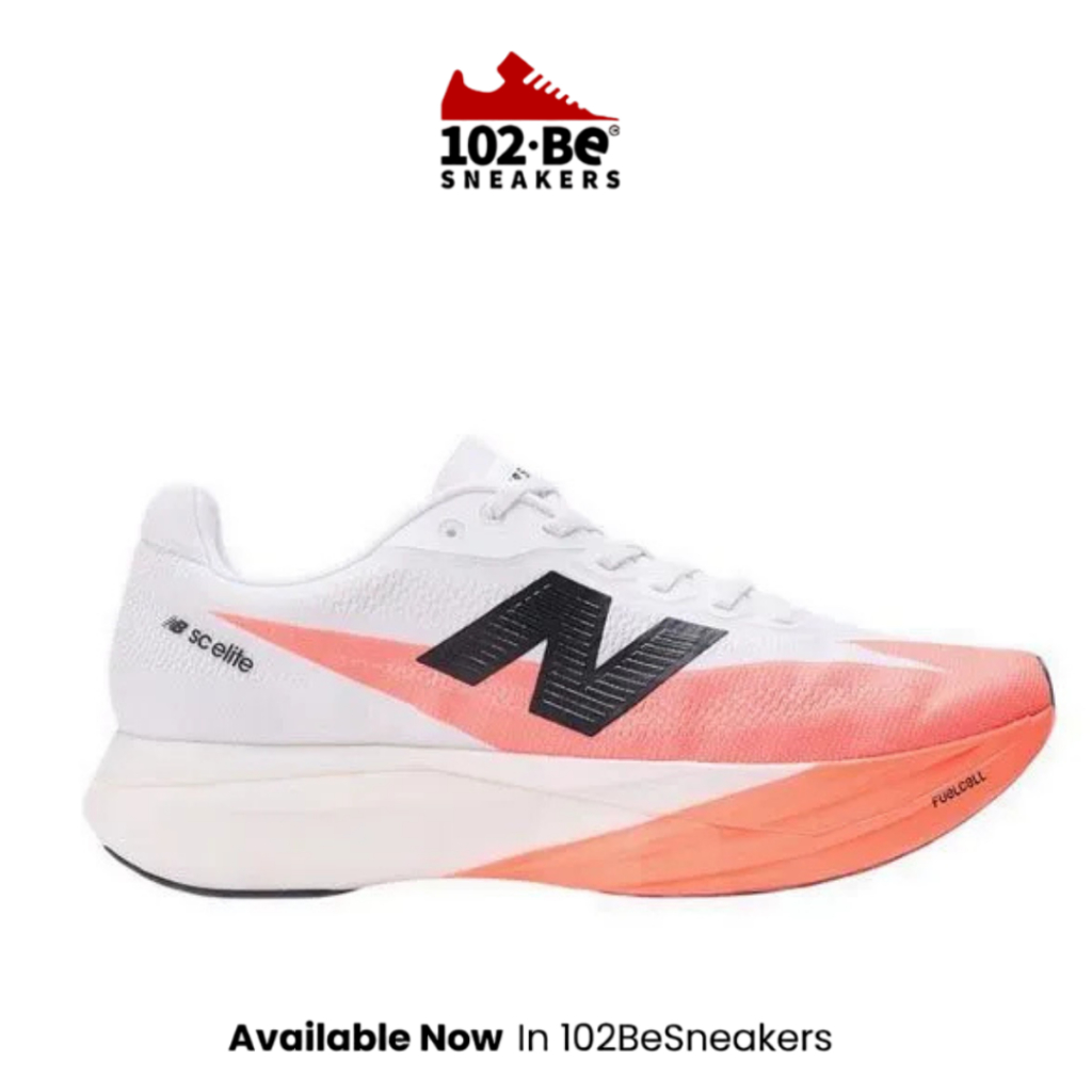 Sepatu NB SC Elite v5 Men's Running Shoes - White/Red NEWMRCELLR5 Original