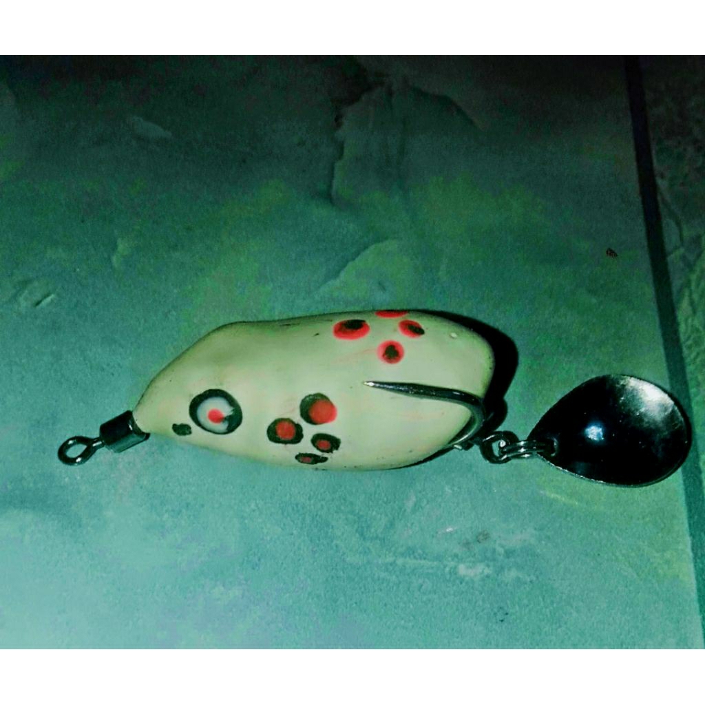 soft frog putih 3 cm / soft frog gacor / soft frog elastis/ soft frog motif/ umpan pancing