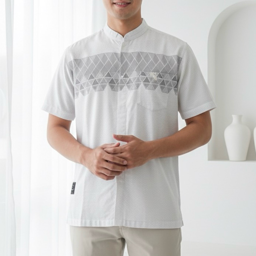 Kemko Dewasa Kemeja Koko Lengan Pendek N54 Katun